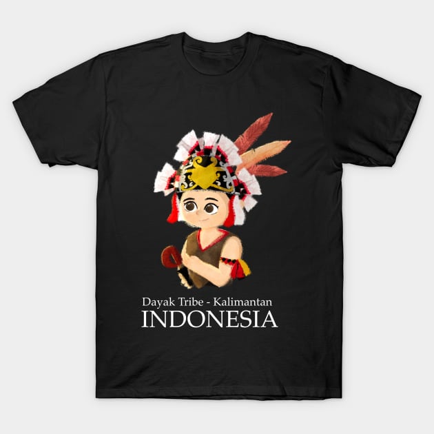 dayak tribe kalimantan, Indonesia by Xoalsohanifa T-Shirt by xoalsohanifa